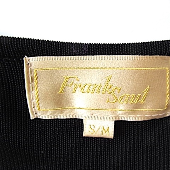 VTG Silver&Black Sequined Stretch Top, Size S/M - Picture 6 of 7